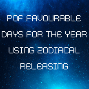 POF favourable days for the year using Zodiacal Releasing